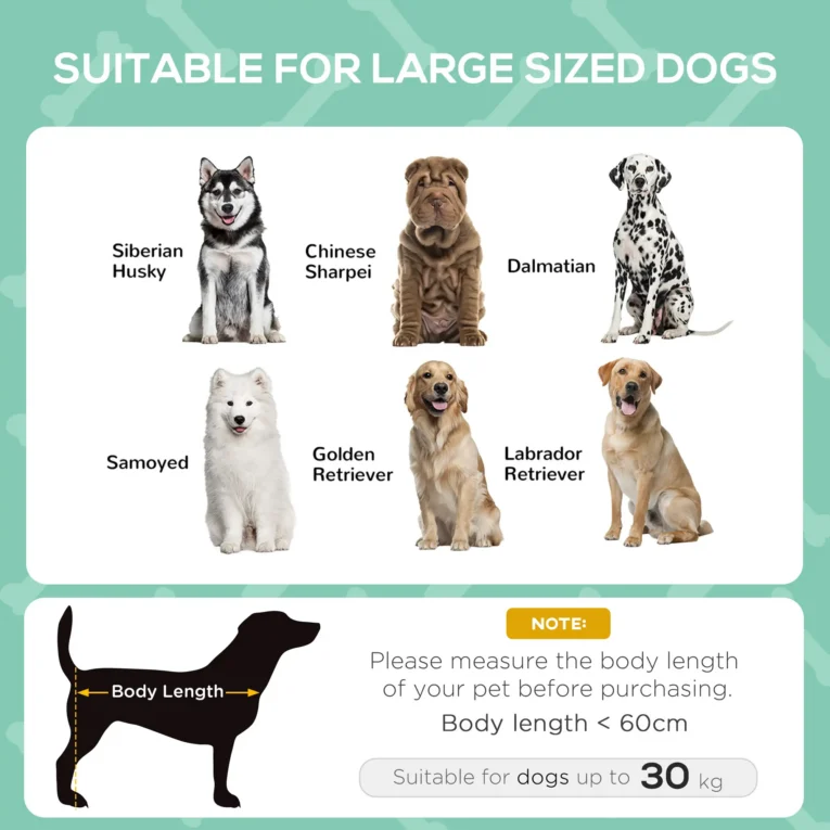 Raised Dog Bed with Canopy – Grey, 92 × 76cm Raised Dog Bed with Canopy – Grey, 92 × 76cm