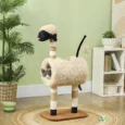 Sheep-Style Cat Tower with Tunnel and Scratching Posts – 98cm
