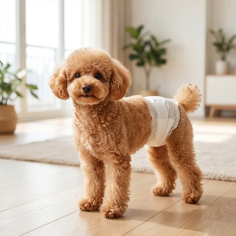 Dog Nappies Male S 30-48cm Waist – White