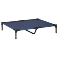Raised Dog Bed Metal Frame Large Portable – Blue