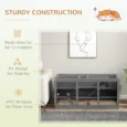 Hamster Cage 115 x 57 x 55cm – Grey