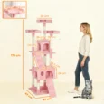 Cat Tree Scratching House Play Centre 173cm – Pink