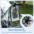 Transparent Pet Stroller Cover for D00-041 and D00-058