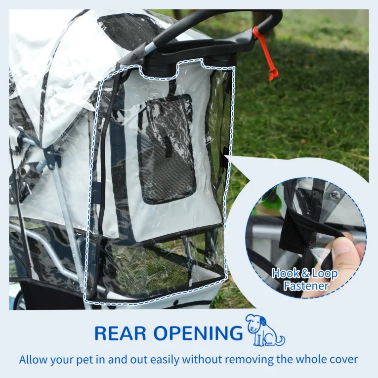 Transparent Pet Stroller Cover for D00-041 and D00-058
