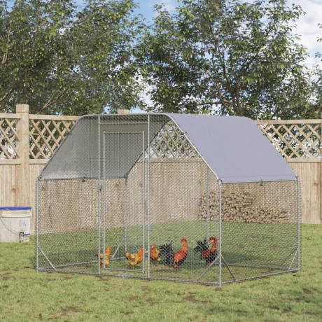 Walk-In Poultry Run with Roof Cover – 2.8 × 1.9m