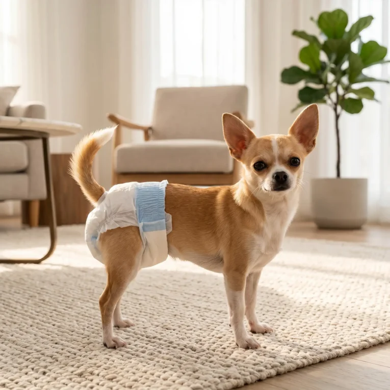 Dog Nappies XS 48 Pack Female Incontinence Training – White