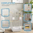 Bird Cage 46L x 36W x 100H cm – White