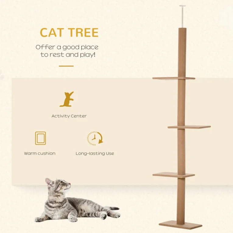 Cat Tree Activity Centre 260cm – Brown