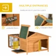 Wooden Rabbit Hutch Pet House 146x95cm – Golden Red