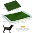 Artificial Grass Puppy Toilet with Removable Tray – Blue