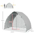 Walk-In Galvanised Chicken Run with Canopy – 3.04 × 1.9m