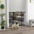 Adjustable Dog Gate – Black, 78cm High, 74–100cm