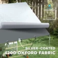 Walk-In Steel Chicken Run with Cover and Feeder – 3 × 2m